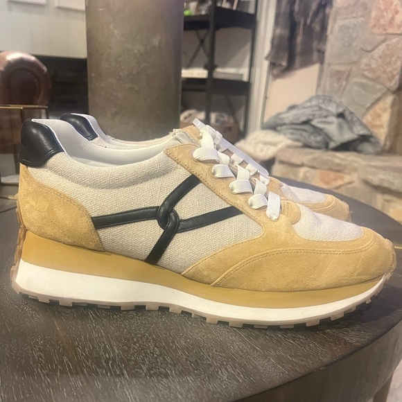 Veronica Beard Valentina Sneaker size 13. Ecru - Picture 2 of 7